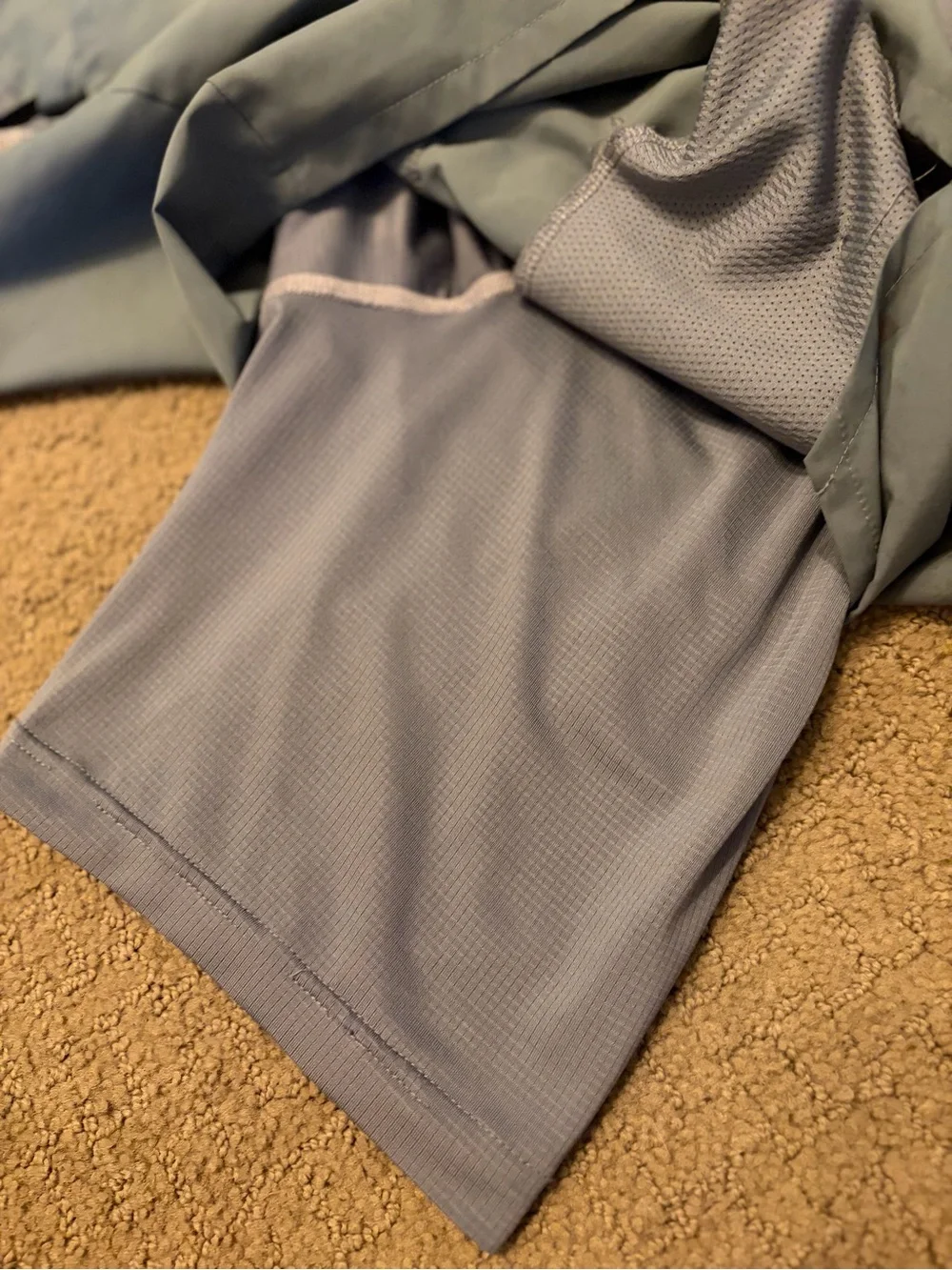 Nike Grey Athletic Shorts with Black Drawstring